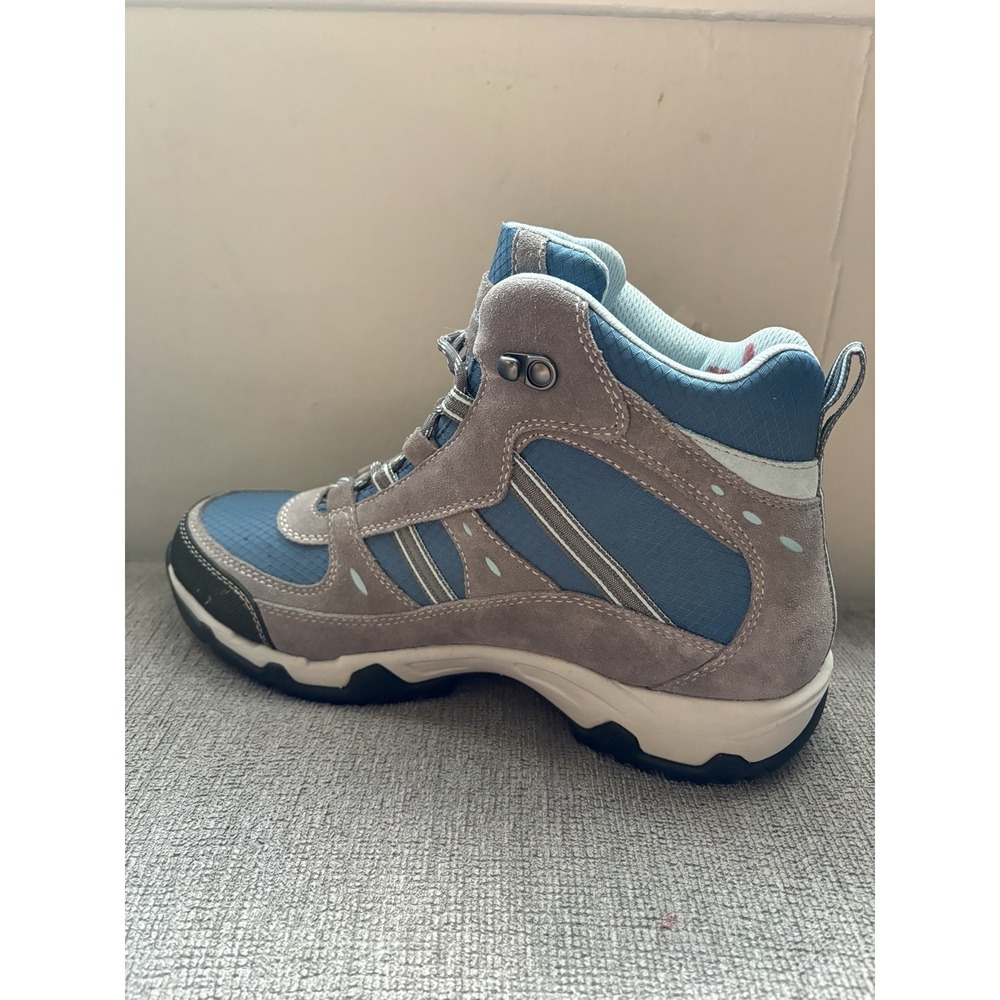 LL Bean Womens Trail Model 4 Hiking Boots 4" Mid  Sz 9 Gray Blue NWOB - Picture 6 of 9